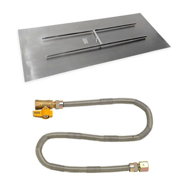 Rectangular Flat Pans with Match Light Kits