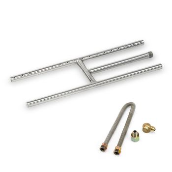 18" x 6" Stainless Steel H-Style Burner - Natural Gas