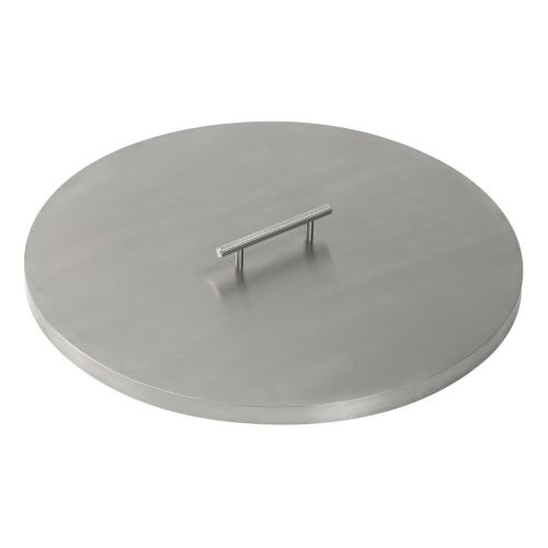 Stainless Steel Cover for Round Drop-In Fire Pit Pan