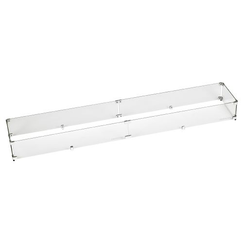Linear Glass Flame Guard for 60" x 6" Linear Drop-In Fire Pit Pan