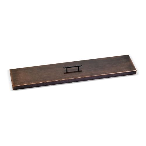 Oil Rubbed Bronze Stainless Steel Cover for (OB-LCB-36) 36" x 6" Linear Drop-In Fire Pit Pan