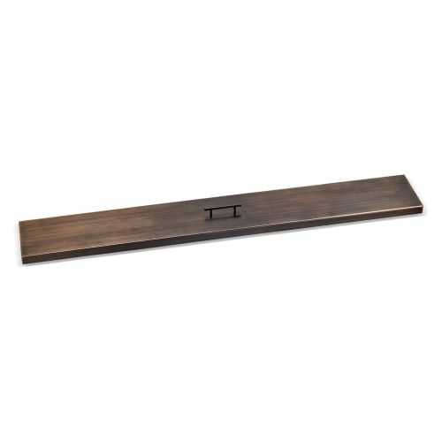 Oil Rubbed Bronze Stainless Steel Cover for (OB-LCB-60) 60" x 6" Linear Drop-In Fire Pit Pan