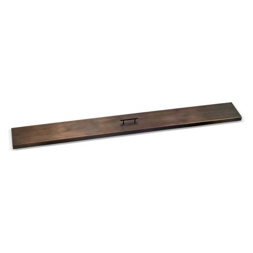 Oil Rubbed Bronze Stainless Steel Cover for (OB-LCB-72) 72" x 6" Linear Drop-In Fire Pit Pan