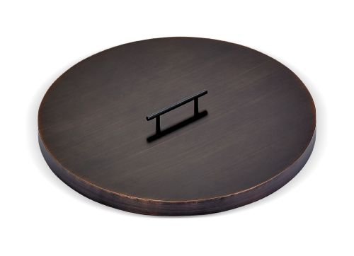 Oil Rubbed Bronze Stainless Steel Cover for (OB-RSP-19) 19" Round Drop-In Fire Pit Pan