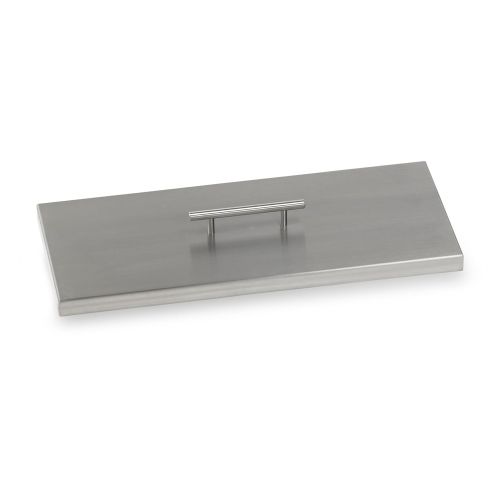 Stainless Steel Cover for (SS-AFPP-18) 18" x 6" Rectangular Drop-In Fire Pit Pan