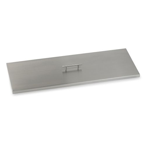 Stainless Steel Cover for (SS-AFPP-36) 36" x 12" Rectangular Drop-In Fire Pit Pan