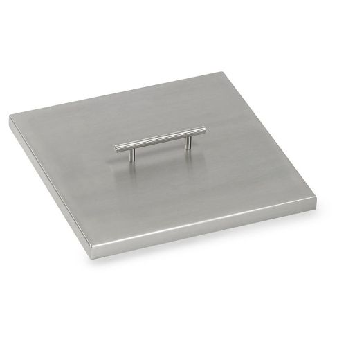 Stainless Steel Cover for (SS-SQP-12) 12" Square Drop-In Fire Pit Pan
