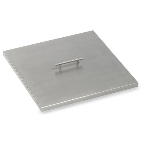 Stainless Steel Cover for (SS-SQP-18) 18" Square Drop-In Fire Pit Pan