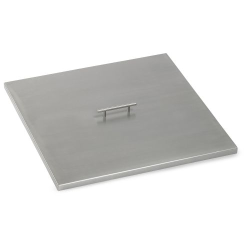 Stainless Steel Cover for (SS-SQP-24) 24" Square Drop-In Fire Pit Pan