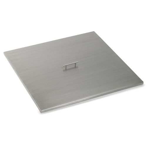 Stainless Steel Cover for (SS-SQP-36) 36" Square Drop-In Fire Pit Pan
