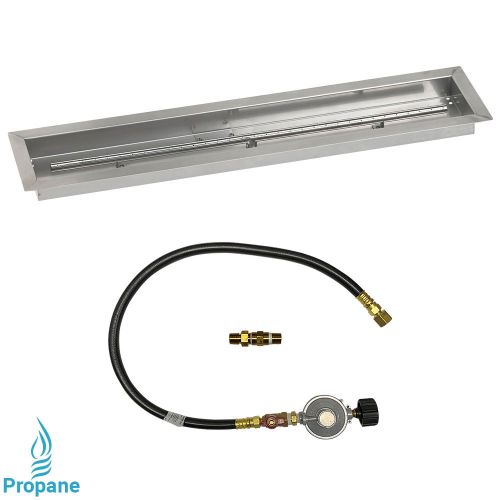 36"x 6" Linear Drop-In Pan with Match Light Kit - Propane